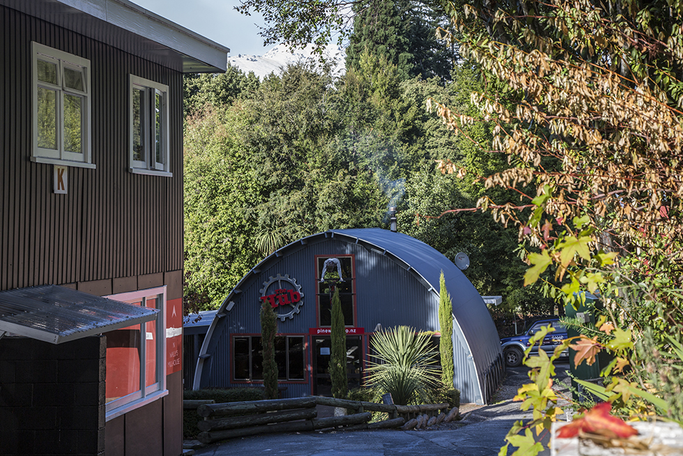 Dome building surrounded by trees